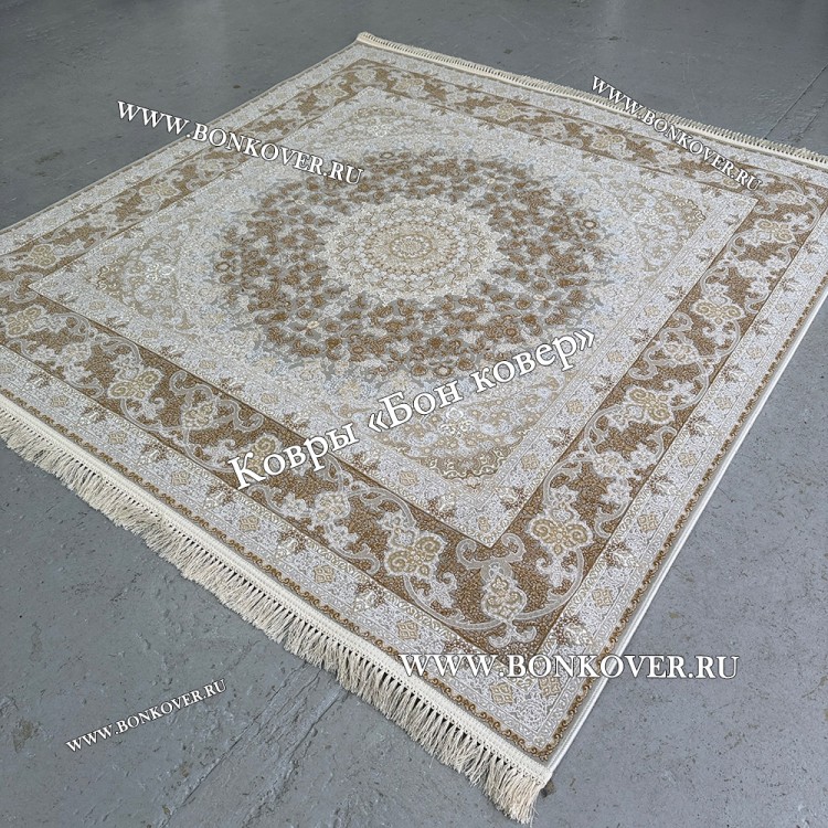 Иранский Ковер для Гостиной Дизайн 30431 Квадратный